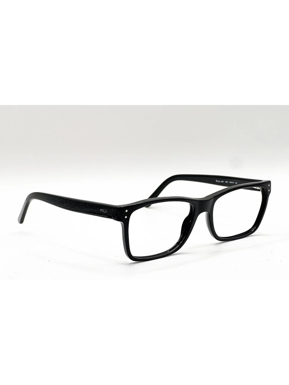 Polo Ralph Lauren 2057 5001 Shiny Black Authentic Eyeglass Frames 55-18